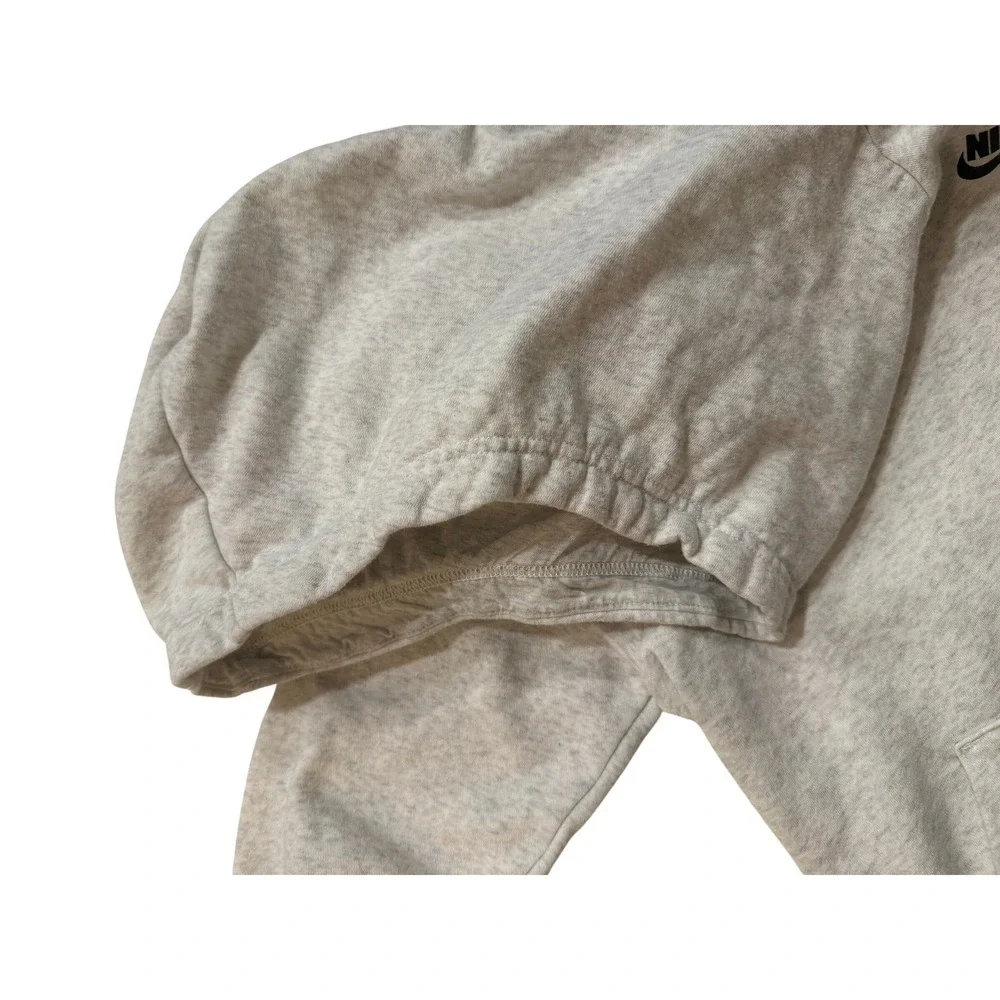 Nike Y2K Pullover Hoodie Women XS Heather Gray Sweatshirt Casual Athletic‎